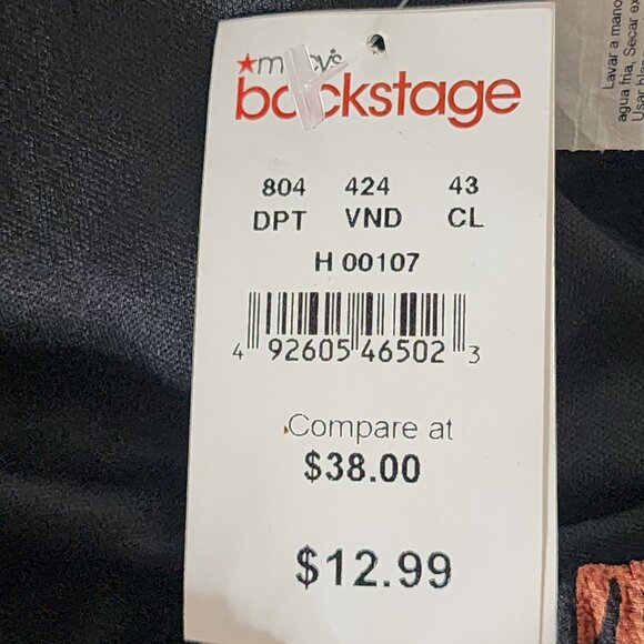 Le Lis Black with Tonal Brown Cactus Fully Lined Poly Span Shorts Macy's Size L - Picture 15 of 16